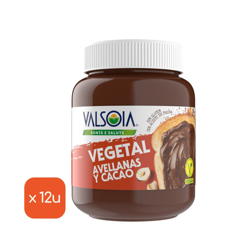 Crema de Avellanas y Cacao 100% Vegetal con soja, 400g