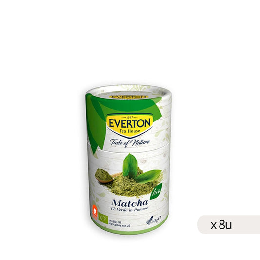 Thé Vert Matcha BIO Everton 30g, boîte de 8 unités