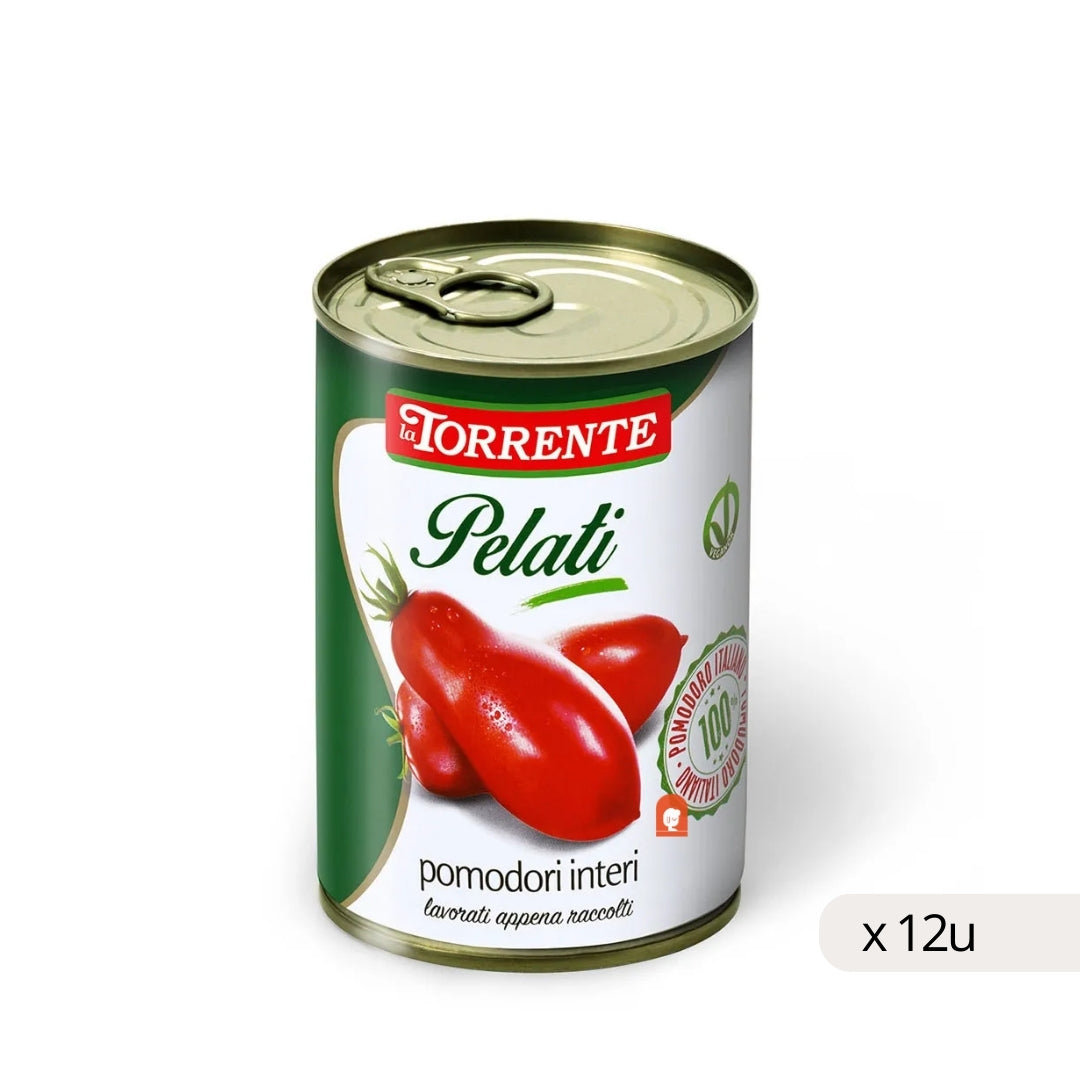 LA TORRENTE Peeled tomatoes, 400g x12 units Biribox