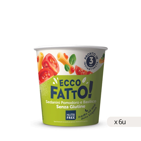 Pasta Sedanini al Pomodoro e Basilico SIN Gluten 70g