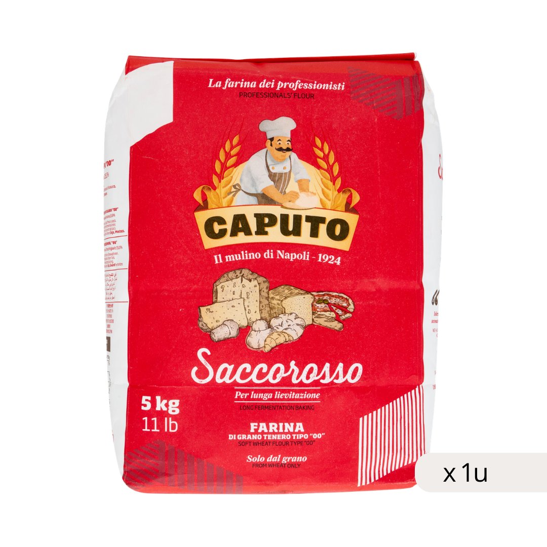 CAPUTO Saccorosso flour type 00 5Kg x 1 unit/cj – Biribox