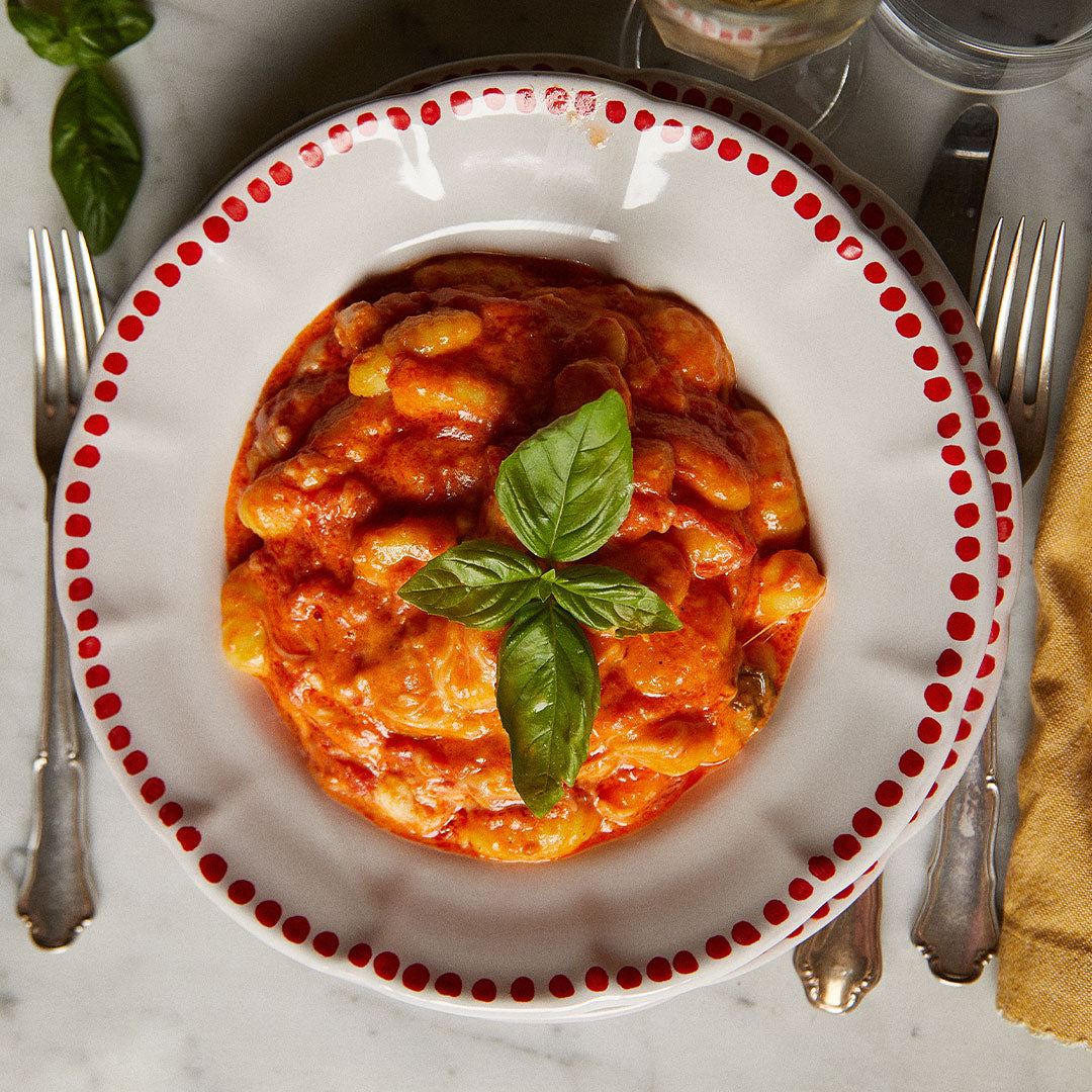 Gnocchi alla Sorrentina con salsa de tomate y mozzarella