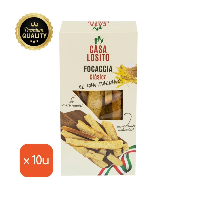 Natural classic focaccia, without preservatives, 100g