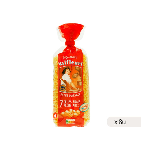 Coquillettes Pâtes Huevo Valfleuri 250g, boîte de 8