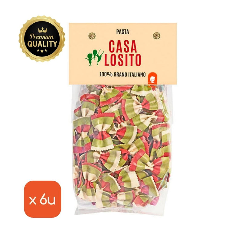 Pasta Butterflies color of Italy WITHOUT coloring, 250g