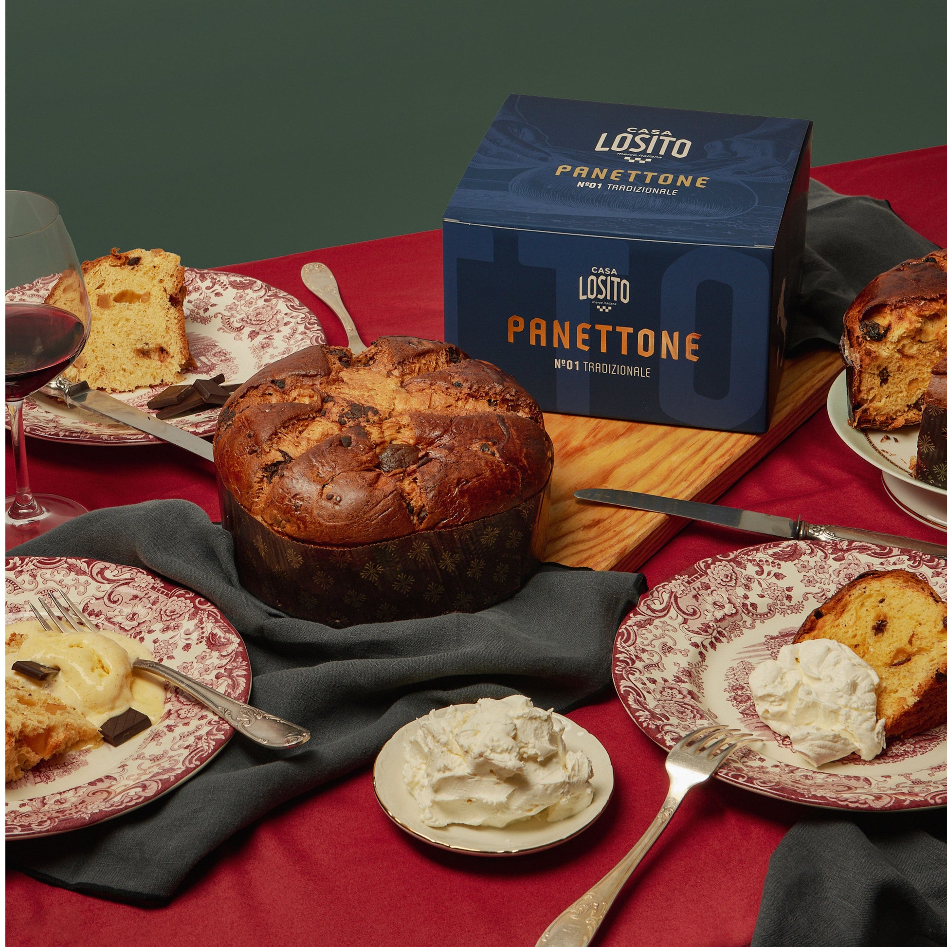 CASA LOSITO Panettone Tradicional Clásico, 750g x 6uds/cj – Biribox