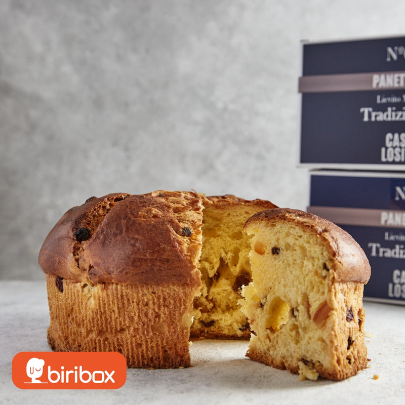 Casa Losito Classic Italian Milanese Panettone, 100% yeast sourdough and butter with shells