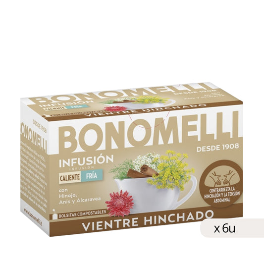 Bonomelli Infusión Vientre Hinchado 32g, caja 6