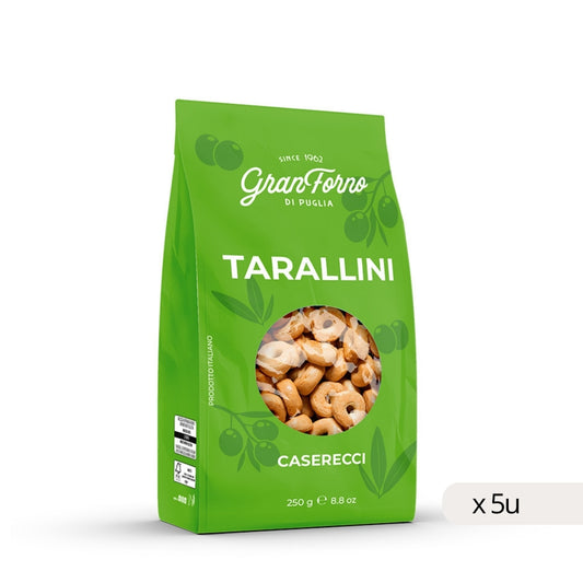 Taralli Caserecci AOVE Gran Forno 250g, caja 5 uds