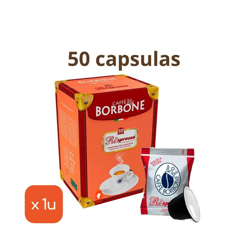  Caffè Borbone Respresso Espresso Capsules, 50 Capsules