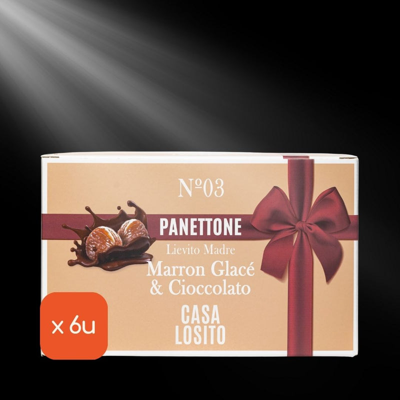 Brown Panettone Glacé e Cioccolato, 750g