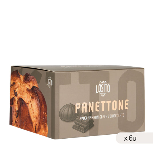 Caja unidades panettone Casa Losito al por mayor navidad
