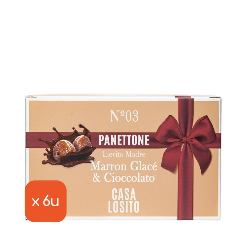 Brown Panettone Glacé e Cioccolato, 750g