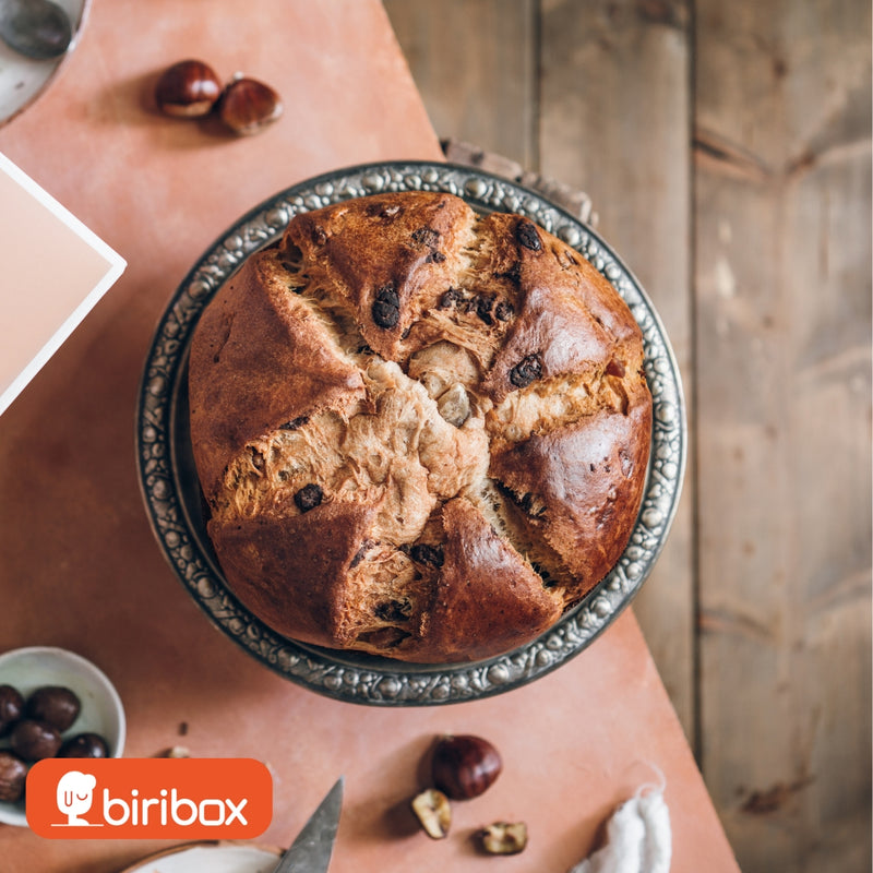 Panettone Marrón Glacé e Cioccolato, 750g