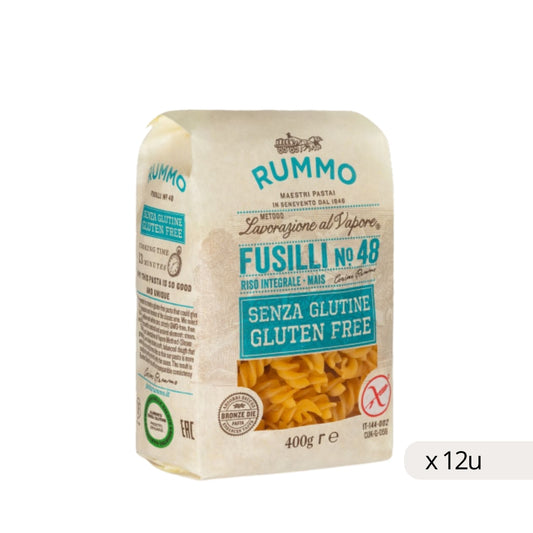 Fusilli sans gluten Rummo Nº48 400g pâtes courtes italiennes