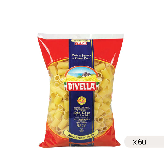 Rigatoni Nº17 Divella 500g, caja 6 uds