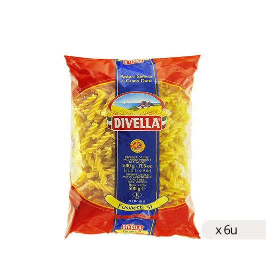 Fusilletti Nº51 Divella 500g, caja 6 uds