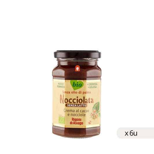 Nocciolata Crème Chocolat BIO Rigoni 270g, boîte de 6