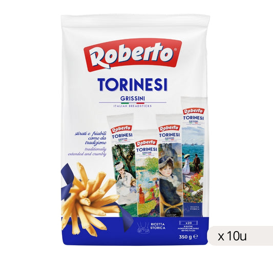 Grissini Torinesi AOVE Multipack Roberto 350g, boîte de 10