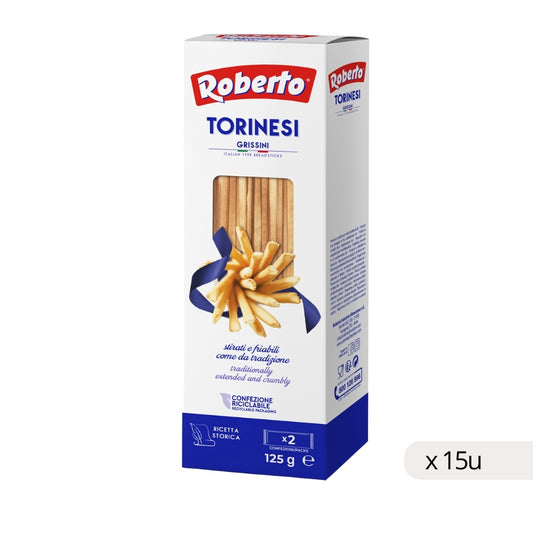 Grissini Torinesi Étui Roberto 125g, boîte de 15 unités