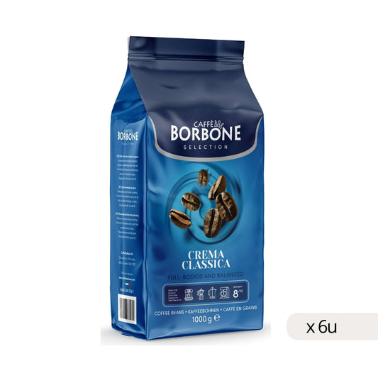 Café Borbone Crema Clásica grano 1kg arábica robusta