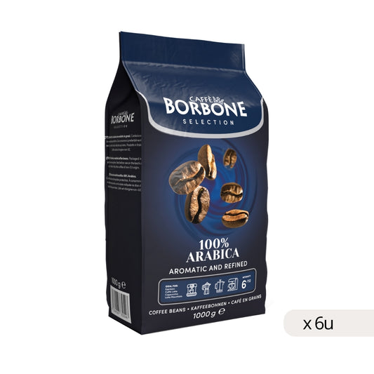 Café Borbone 100% Arábica grano 1kg espresso italiano premium