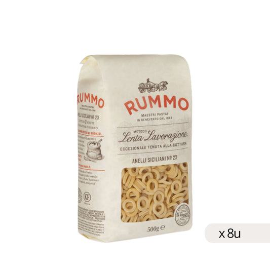 Anelli Siciliani Nº23 Rummo 500g, boîte de 8 unités