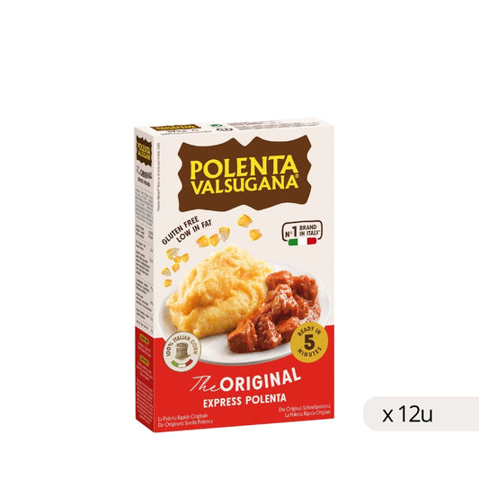 Polenta Sans Gluten Valsugana 375g, boîte de 12 unités
