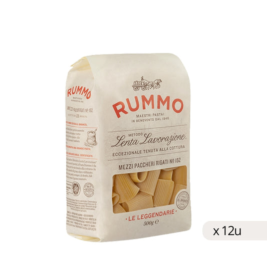Mezzi Paccheri Nº152 Rummo 500g, boîte de 12 unités