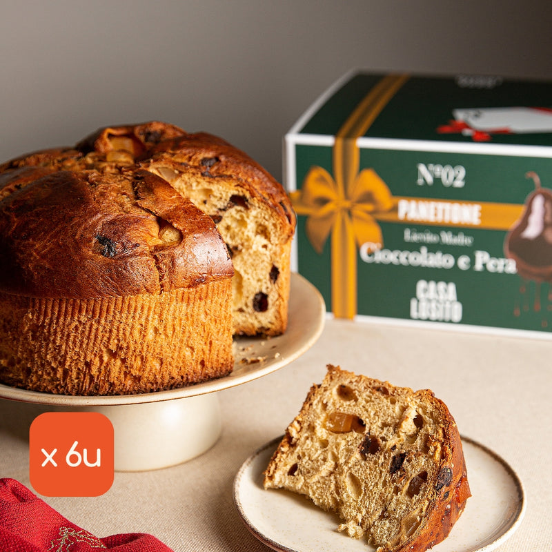 Panettone Cioccolato e Pera, 750g