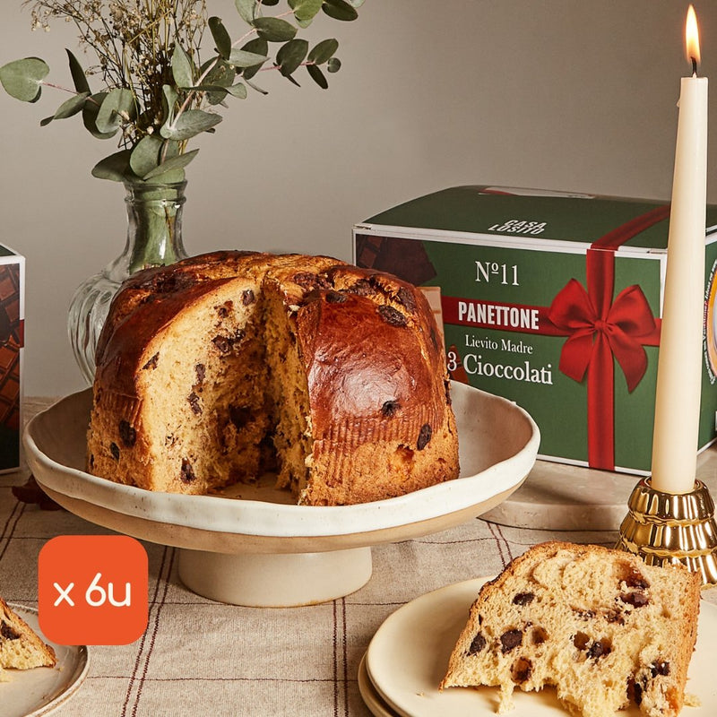 Panettone 3 chocolates, 750g