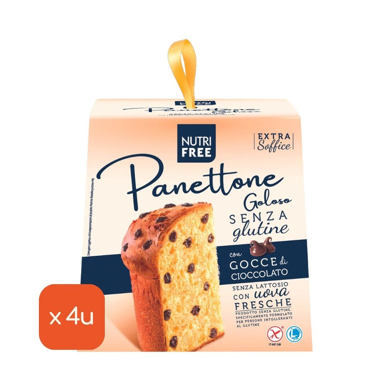 Panettone Goloso con Gocce di Cioccolato SIN Gluten, 600g