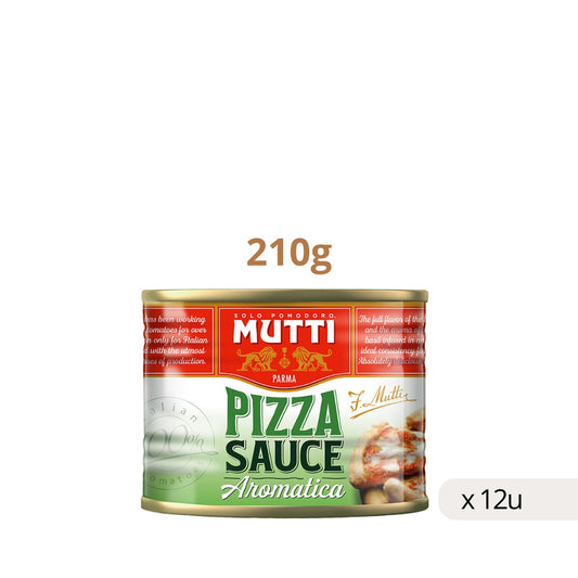 Mutti salsa pizza aromática 210g tomate italiano listo