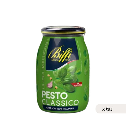 Pesto Genovese Biffi Hostelería 980g, confezione da 6 pezzi