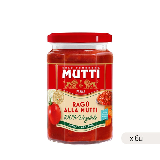 Sugo Ragù Vegetale Mutti 280g, confezione da 6 pezzi