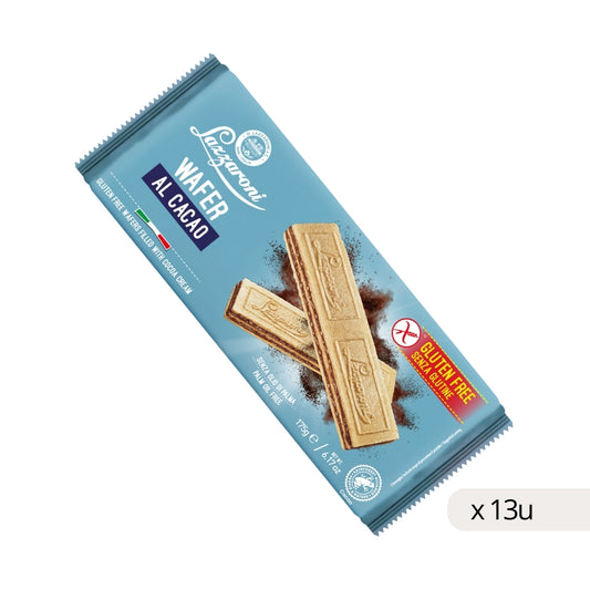 Wafer al Cacao SG Lazzaroni 175g, caja 13 uds