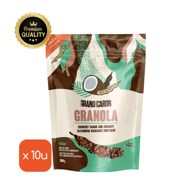 Gluten-free Carob Granola with Coconut, 300g