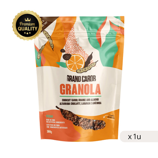 Granola SIN Gluten de Algarroba Naranja y Almendra 300g
