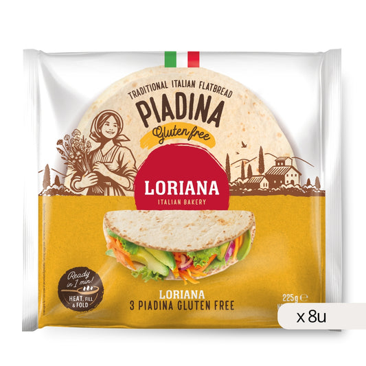 Loriana Piadina senza glutine 225g 3 piadine Emilia Romagna