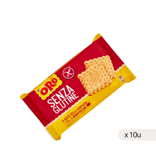 Saiwa Galletas Oro sin gluten 200g paquete frontal vista cliente