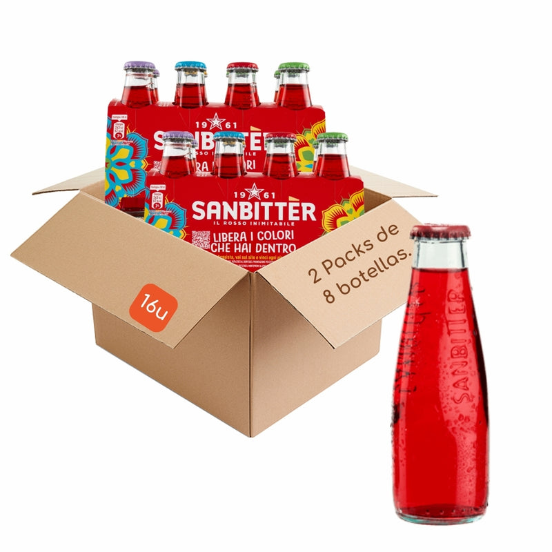 SANBITTER Rojo, 100ml x 16ud/cj – Biribox