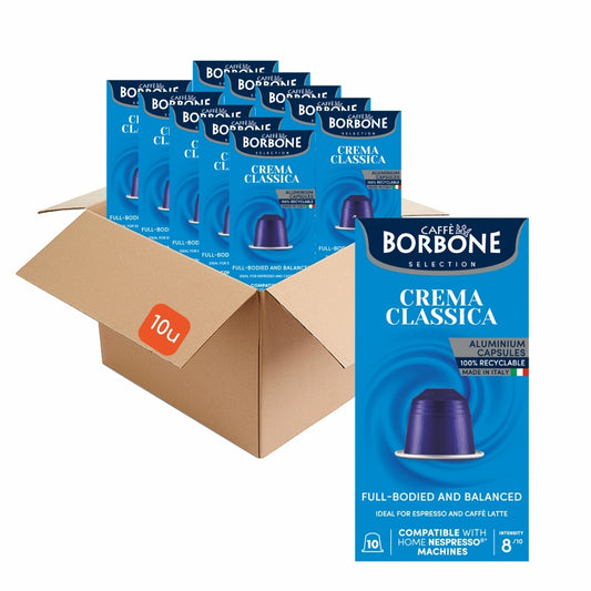 Cápsulas de café cremoso clássico compatíveis com Nespresso 50g