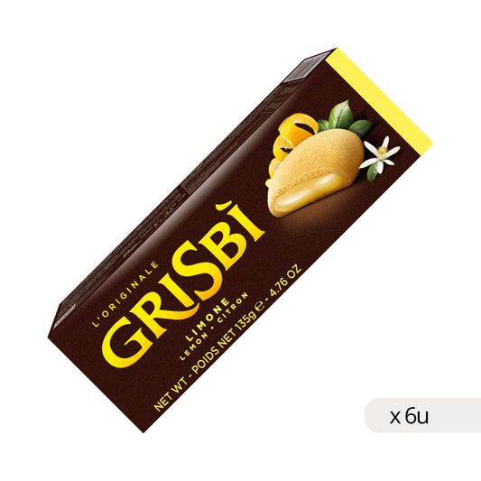 Grisbi Limón Matilde Vicenzi 135g, caja 6 uds