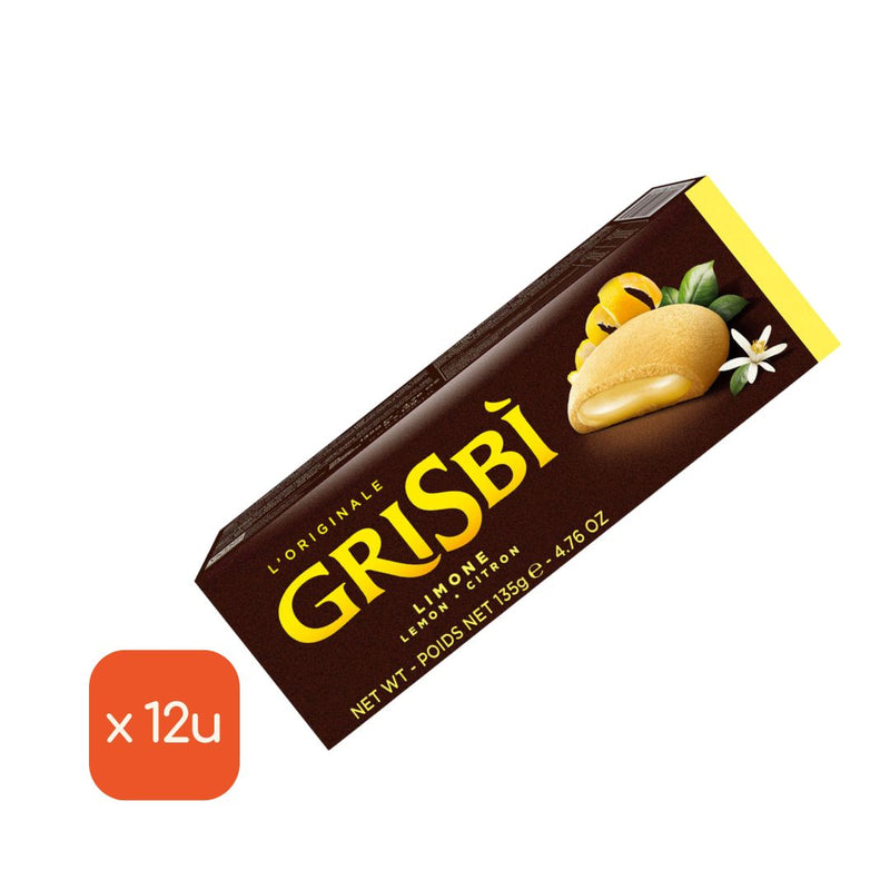 Grisbí Cookies Filled with Lemon Cream, 135g