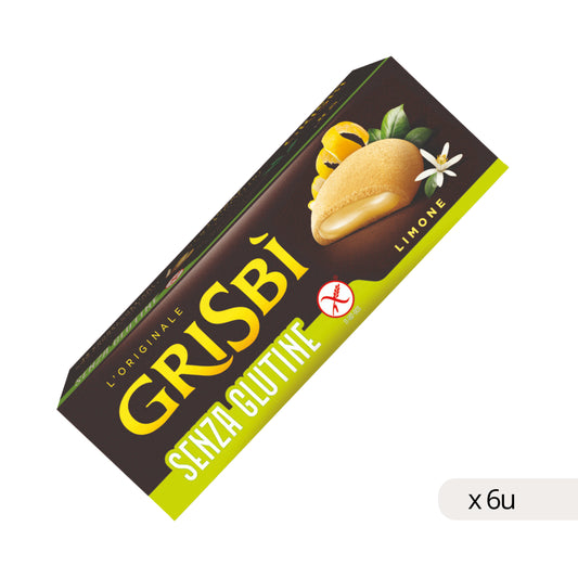 Biscotti Grisbí SENZA Glutine Ripieni di Crema al Limone 150g