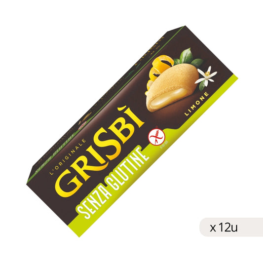 Biscotti Grisbí SENZA Glutine Ripieni di Crema al Limone 150g