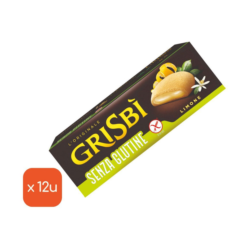 Galletas Grisbí SIN Gluten Rellenas de Crema de Limón, 150g