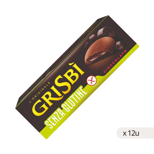 Biscotti Grisbí SENZA Glutine Ripieni di Crema al Cioccolato 150g