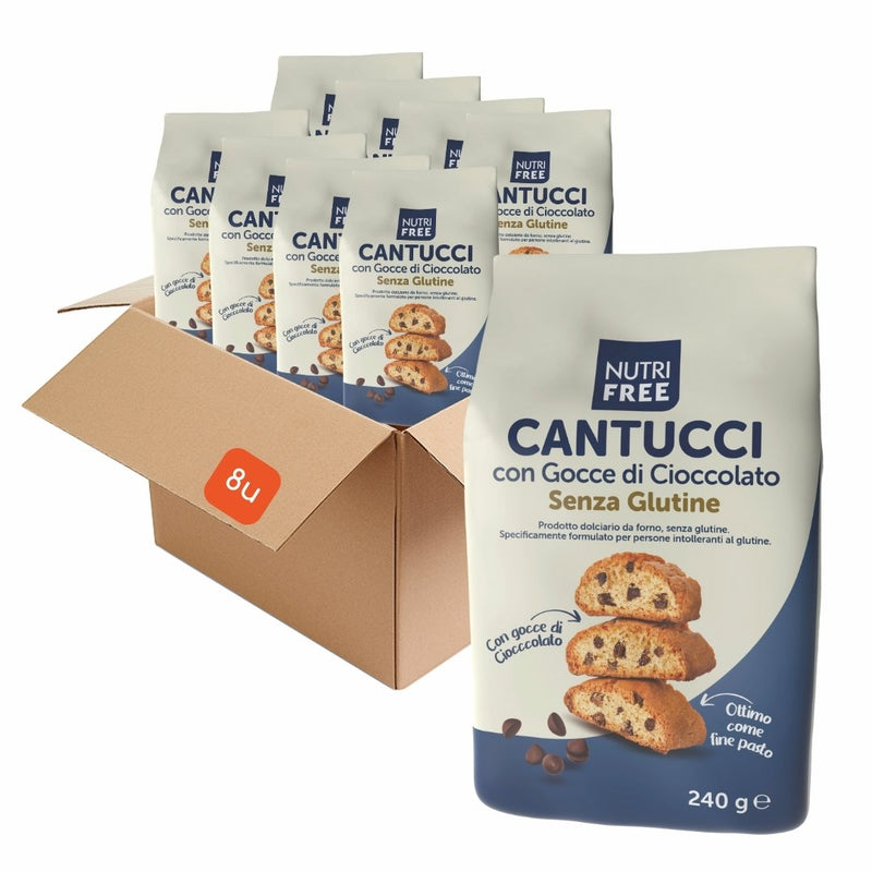 Cantucci com Lascas de Chocolate SEM Glúten, 240g