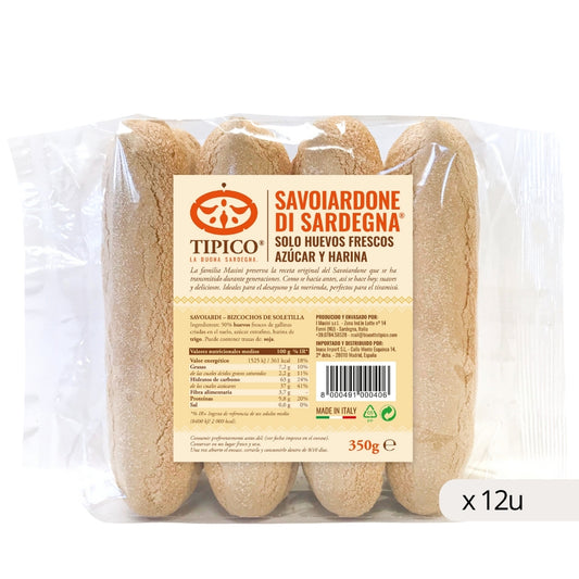 Masini Biscotti Savoiardi di Sardegna 350g confezione frontale